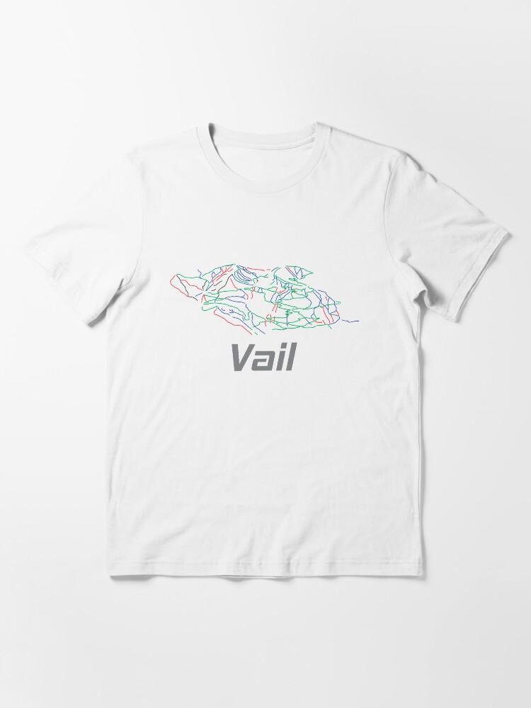 Alternate view of Vail Colorado Ski Pist Map - Winter Vacation Gift Essential T-Shirt