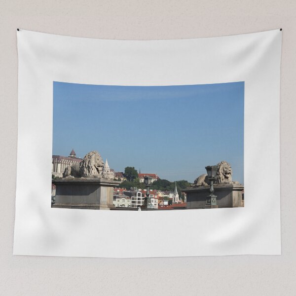 Item preview, lion statue on Chain bridge Budapest designed and sold by goceris.