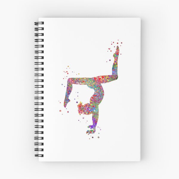 Item preview, Gymnastics girl, watercolor gymnastics, teen gift designed and sold by Rosaliartbook.