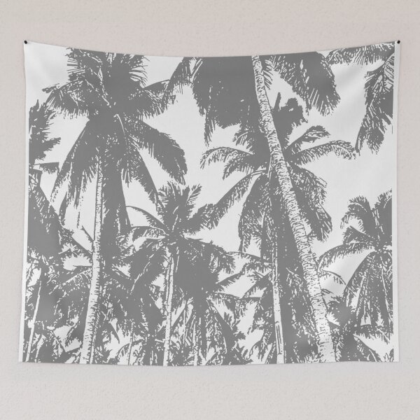 Item preview, Grey Palm Trees in a Bold Posterised Design designed and sold by NigelSutherland.
