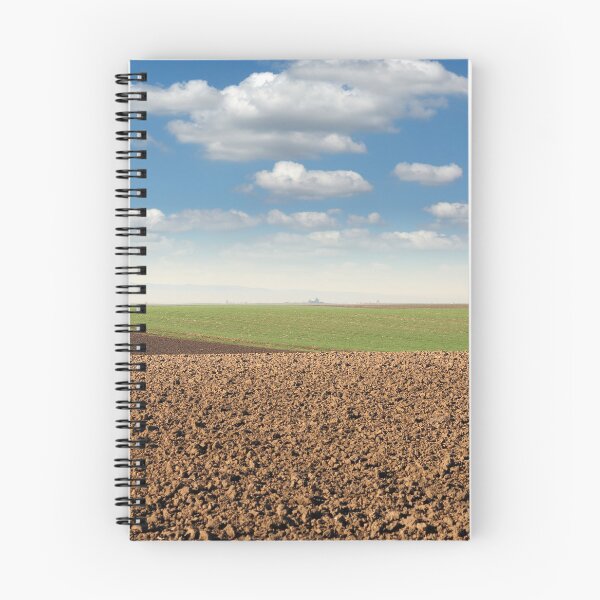Item preview, plowed field landscape spring season  designed and sold by goceris.