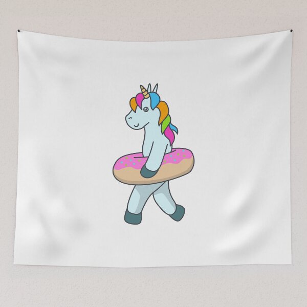 Item preview, Unicorn Swim Ring Swimming Gift Donut Pool designed and sold by Franja2.