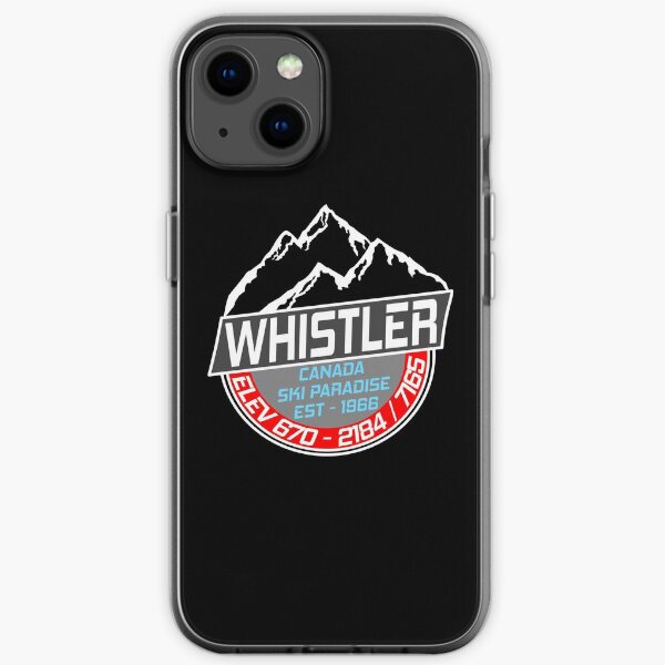 Ski Whistler B.C Canada Skiing Paradise iPhone Soft Case