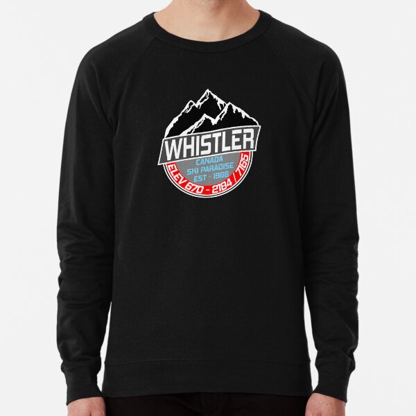 Ski Whistler B.C Canada Skiing Paradise Lightweight Sweatshirt