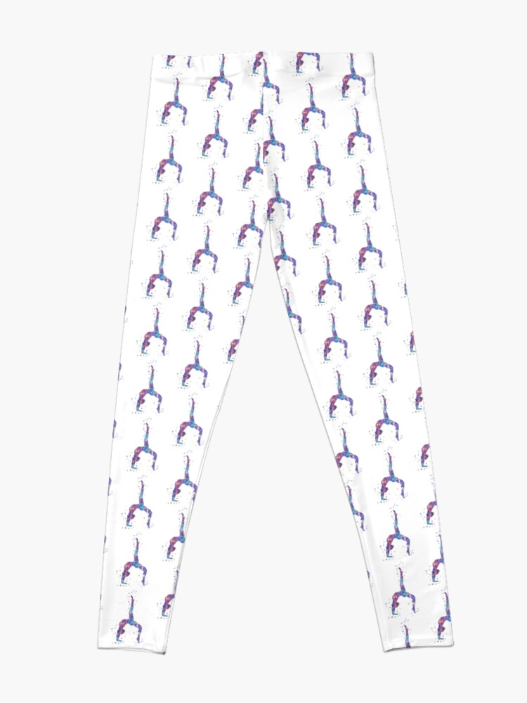 Gymnastics girl, watercolor gymnastics, teen gift | Leggings