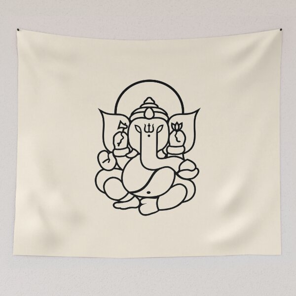 Item preview, Ganesh Ganesa Ganapati Elephant 3 (black) designed and sold by Mystic-Land.