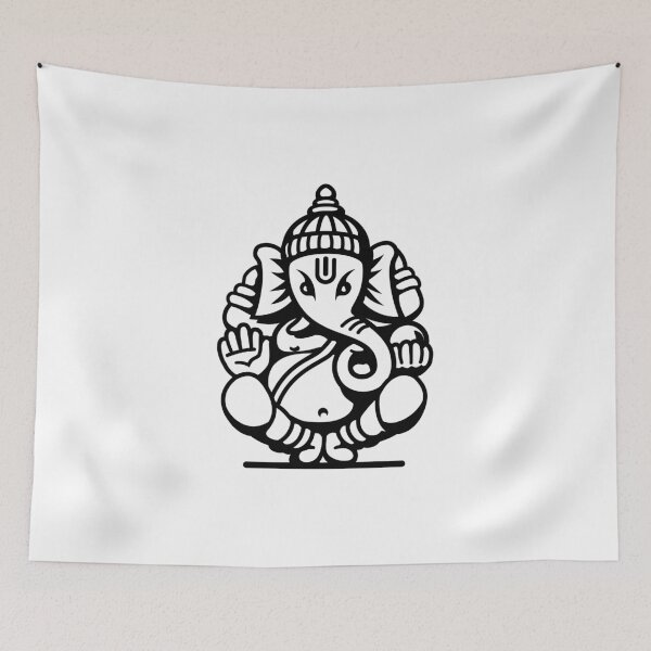 Item preview, Ganesh Ganesa Ganapati Elephant 4 (black) designed and sold by Mystic-Land.