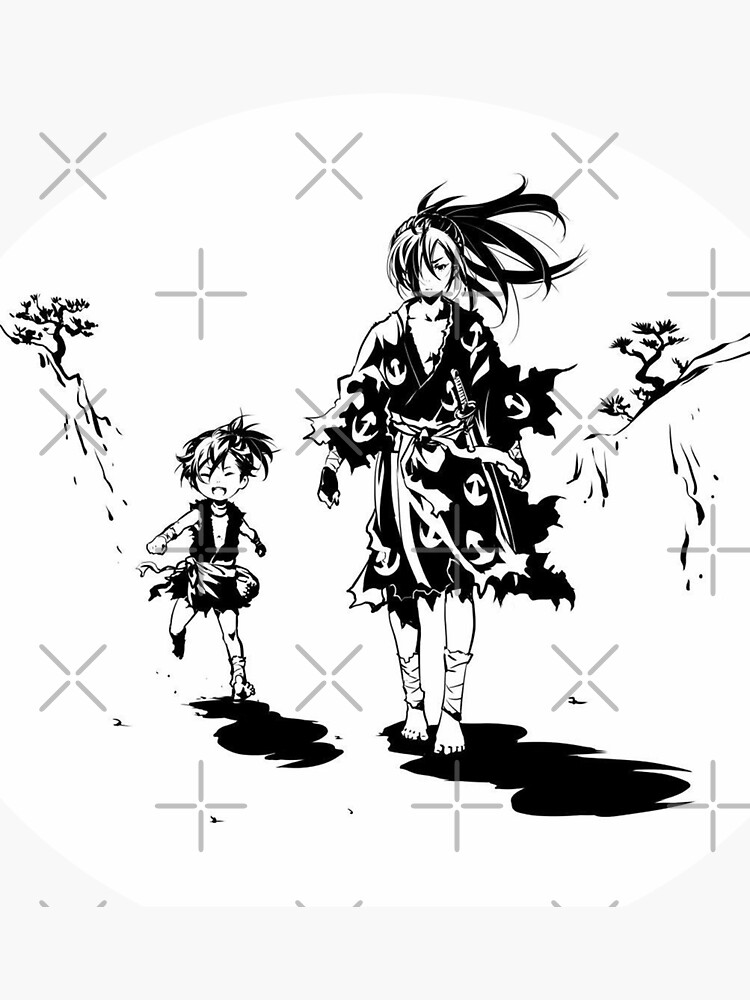 "Dororo Anime" Sticker for Sale by bawabuf | Redbubble
