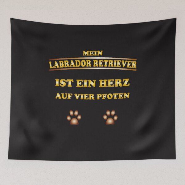 Item preview, Labrador retriever dog paws heart gift idea designed and sold by dm4design.