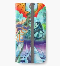 Vinilo o funda para iPhone Cartel de alas de fuego (todo dragón)