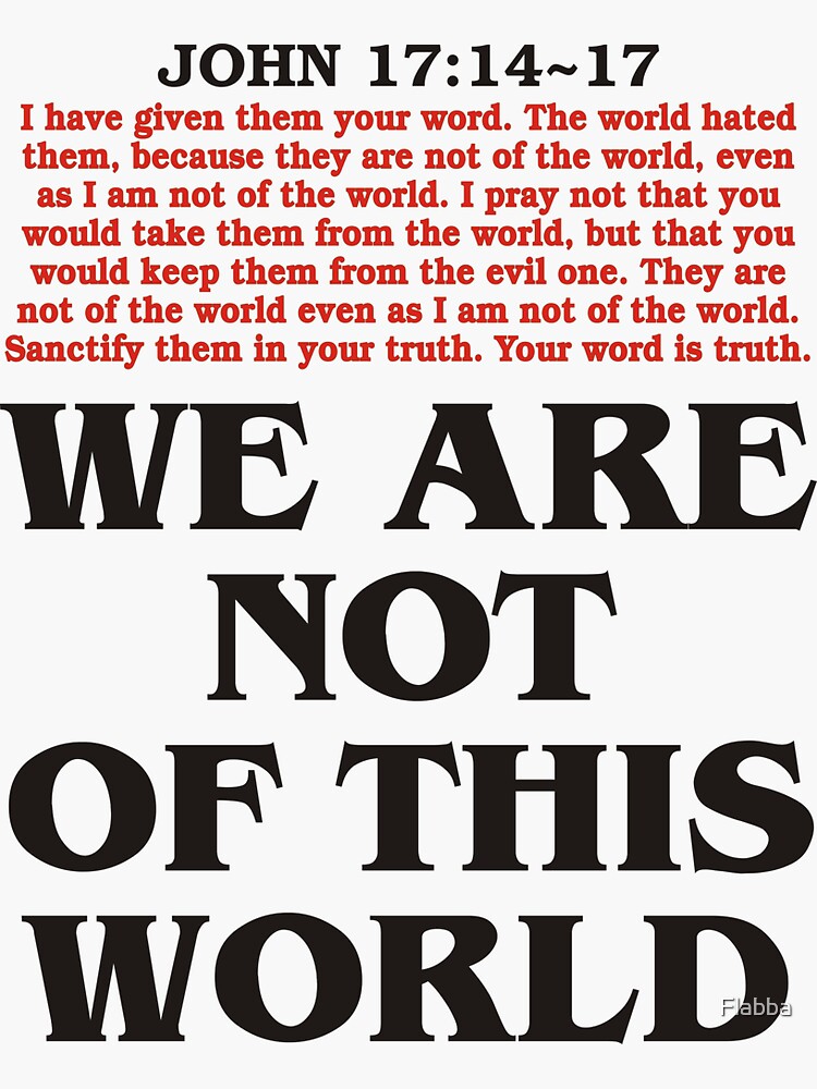  we are not of this world sticker for sale by flabba redbubble
