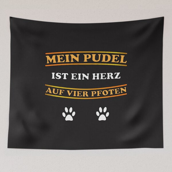 Item preview, Poodle dog paws dog breed heart gift idea designed and sold by dm4design.