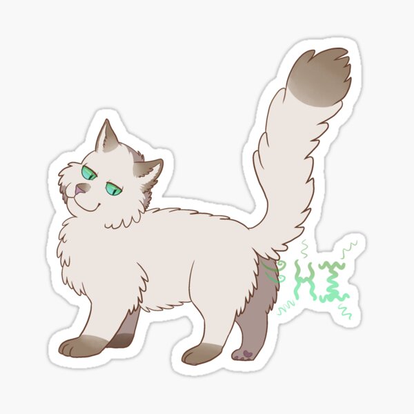 The Cat Says Hello Sticker