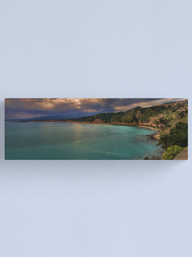 Alternate view of Vista panoramica della baia di Naxos Canvas Print