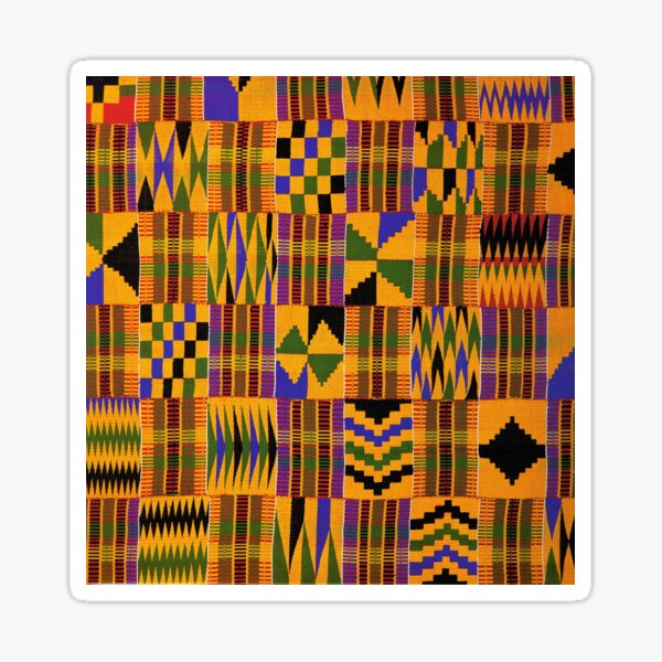 Kente Cloth Design Sticker for Sale by Humorous Teeshirts