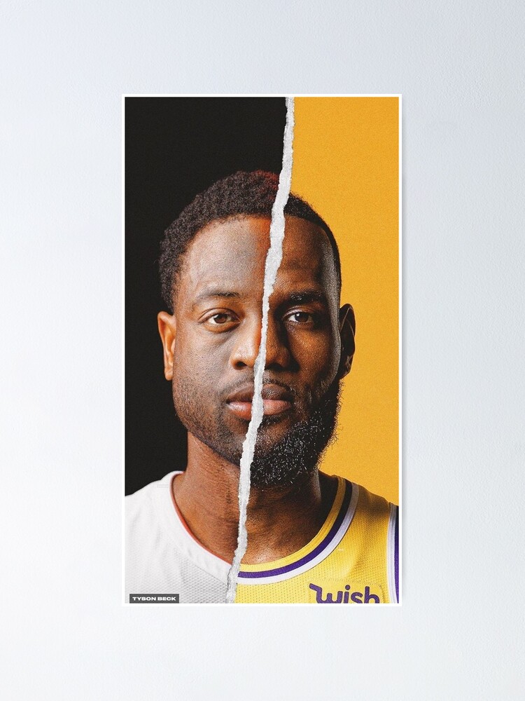 dwyane wade and lebron james poster