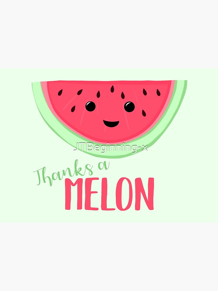 Carte De Vœux Merci A Melon Merci Mille Fois Melon Pun Carte De Professeur Drole Merci Drole Merci Par Jtbeginning X Redbubble