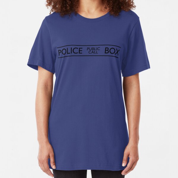 Police Public Call Box Slim Fit T-Shirt