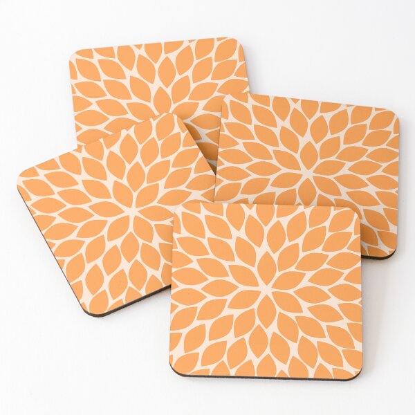 Item preview, Sherbet Orange Chrysanthemum designed and sold by ColorObsession.