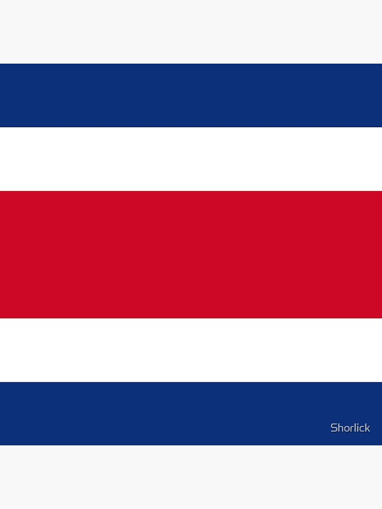 Aperçu 3 sur 3. Coussin avec l'œuvre Drapeau du Costa Rica créée et vendue par Shorlick.