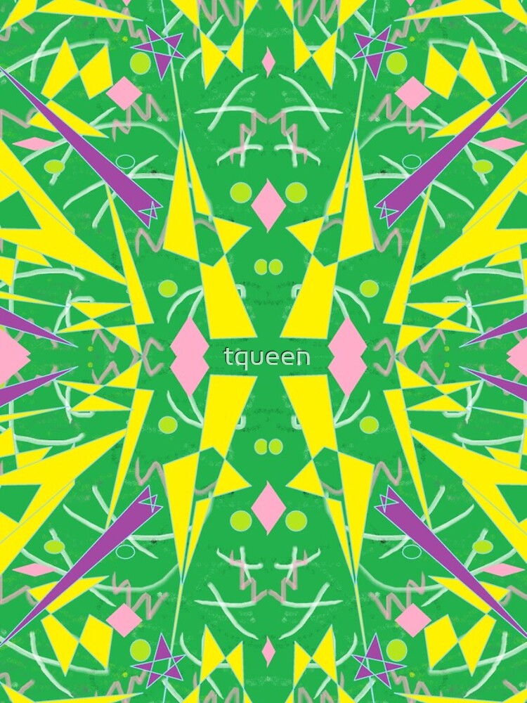 Princess Abstract green yellow by tqueen