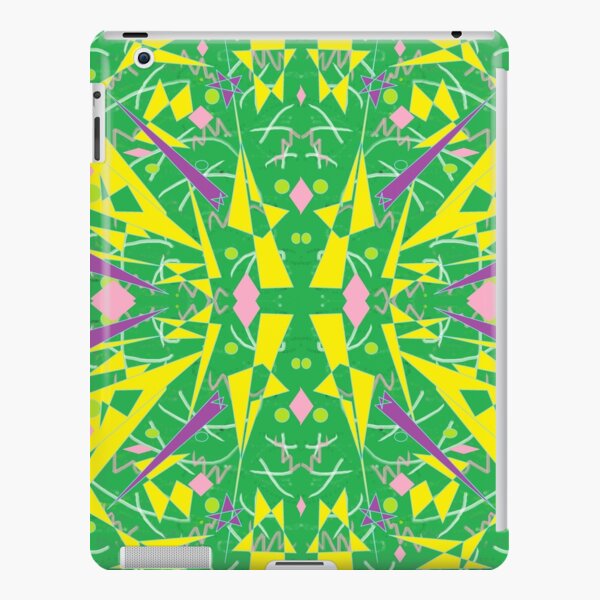 Princess Abstract green yellow iPad Snap Case