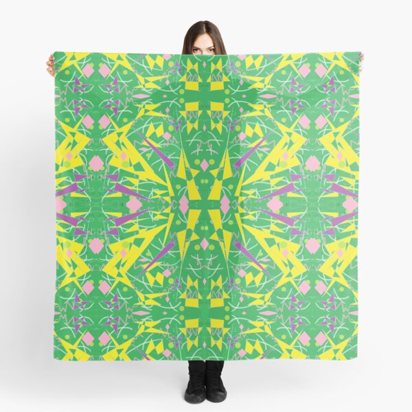 Princess Abstract green yellow Scarf