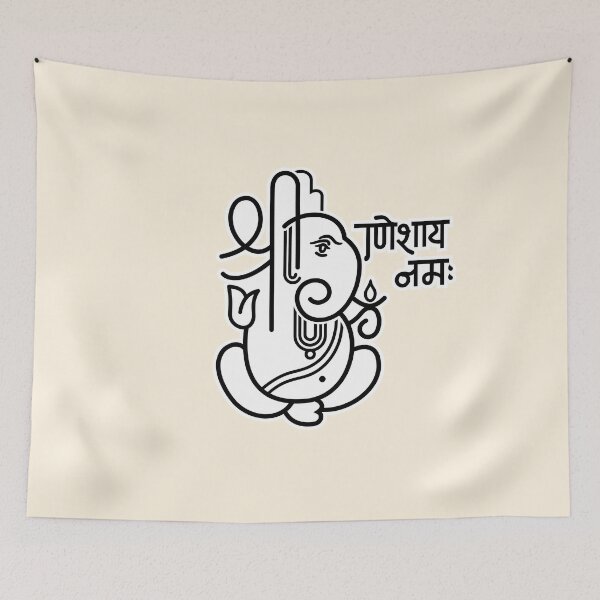Item preview, Ganesh Ganesa Ganapati Elephant 5 (black white) designed and sold by Mystic-Land.