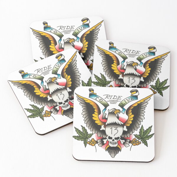 Item preview, Traditional Ride To Live Tattoo Design designed and sold by FOREVER TRUE TATTOO.