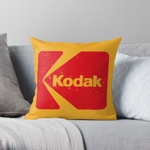 Classic Kodak Logo - 1971 Throw Pillow