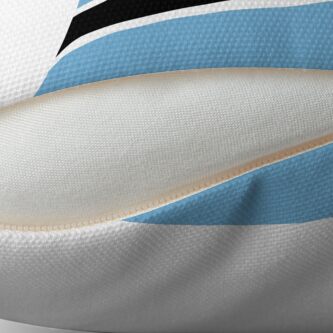 Aperçu 2 sur 3. Coussin avec l'œuvre Drapeau du Botswana créée et vendue par Shorlick.
