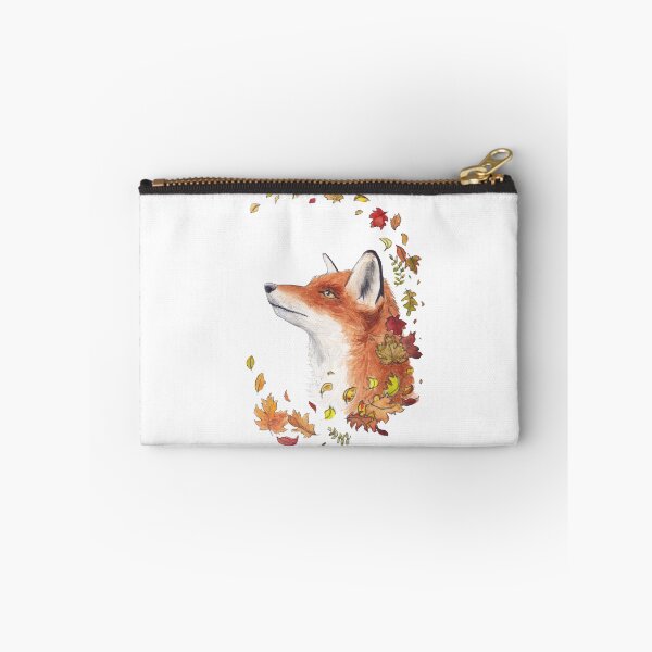 Item preview, Autumn Fox and Falling Leaves designed and sold by MalteseLizzie.