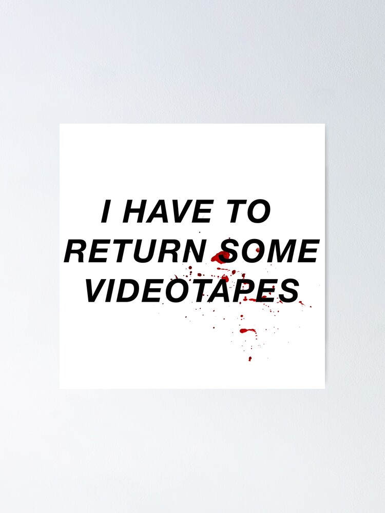 "American Psycho Videotapes" Poster for Sale by Emily25 Redbubble