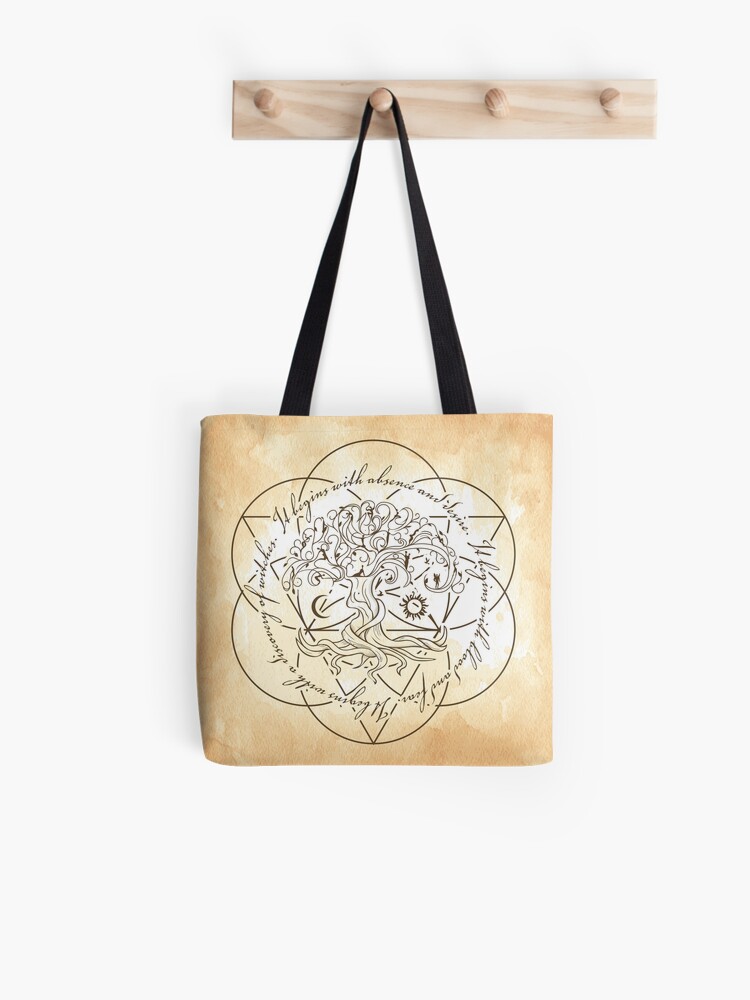 A Discovery Of Witches Book Inspired Tree Of Life Tote Bag By Gccollective Redbubble