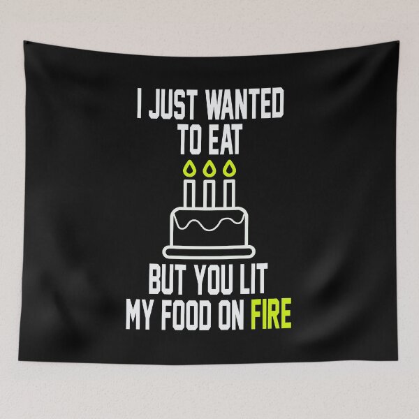 Item preview, Set food on Fire birthday cake gift idea designed and sold by NeXore.