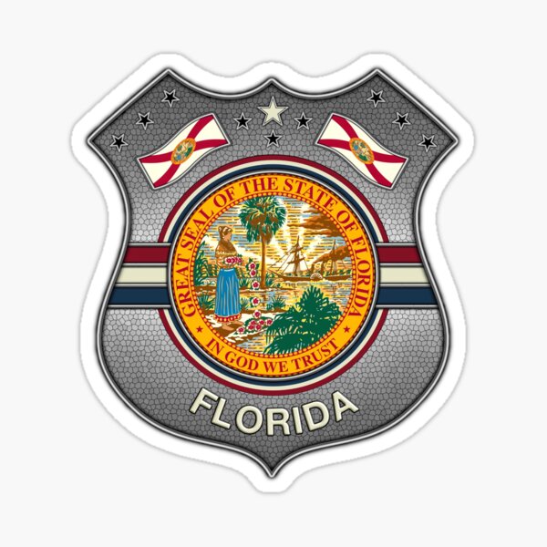 "Florida shield" Sticker for Sale by troni Redbubble