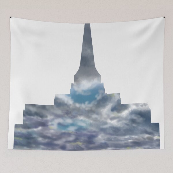 Item preview, Gilbert Arizona Temple Dramatic Sky Silhouette designed and sold by DSC Arts.