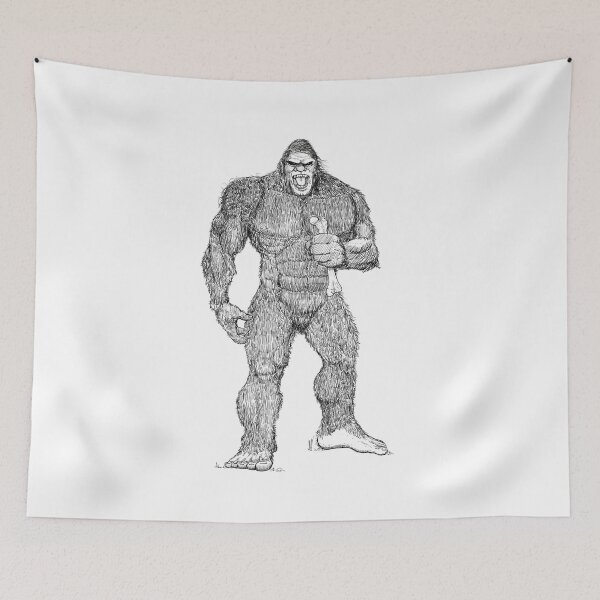 Item preview, Bigfoot Pen and ink designed and sold by dtkindling.