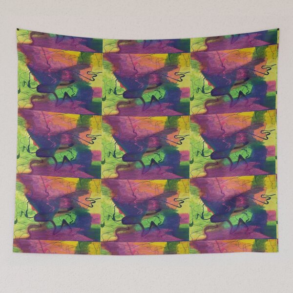 Item preview, Colorful Abstract Cloud Swirling Lines designed and sold by Annette Marionneaux Stevenson.