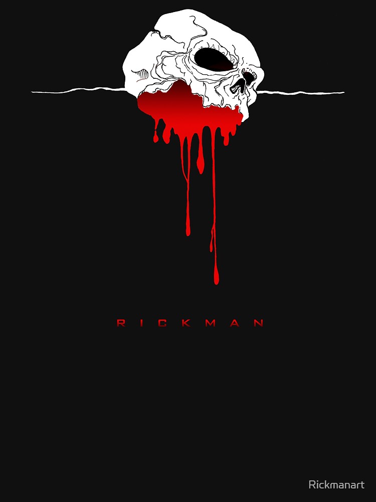 Bleeding Skull by Rickmanart
