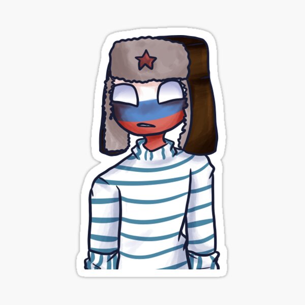  Countryhumans Gallery Russia Sticker Bumper Sticker Vinyl Decal  5 : Automotive