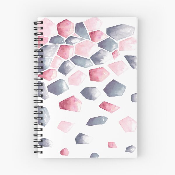 Item preview, Watercolour Crystals | Blush and Grey designed and sold by RebeccaFlaherty.