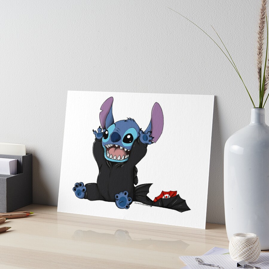 Stitch Art Board Print for Sale by crxpuppy