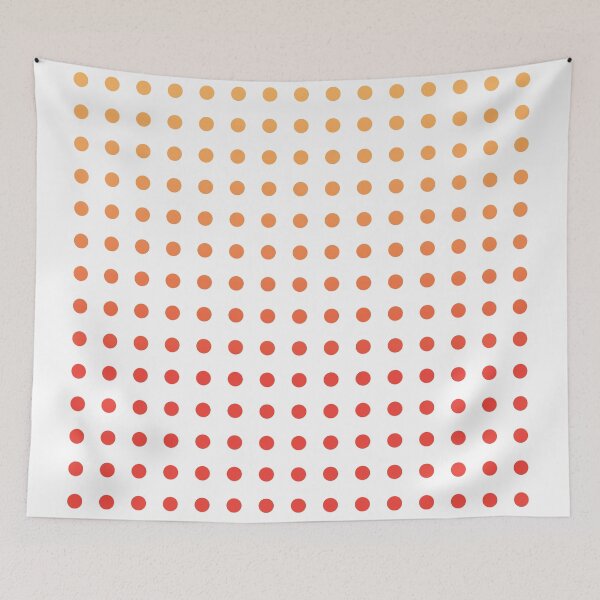 Item preview, Orange Dot White Background designed and sold by MissDewi.
