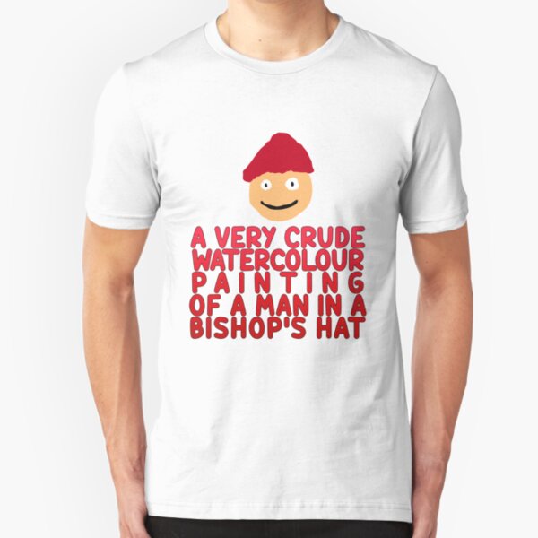 Father Ted - Bishop Watercolour Painting Slim Fit T-Shirt