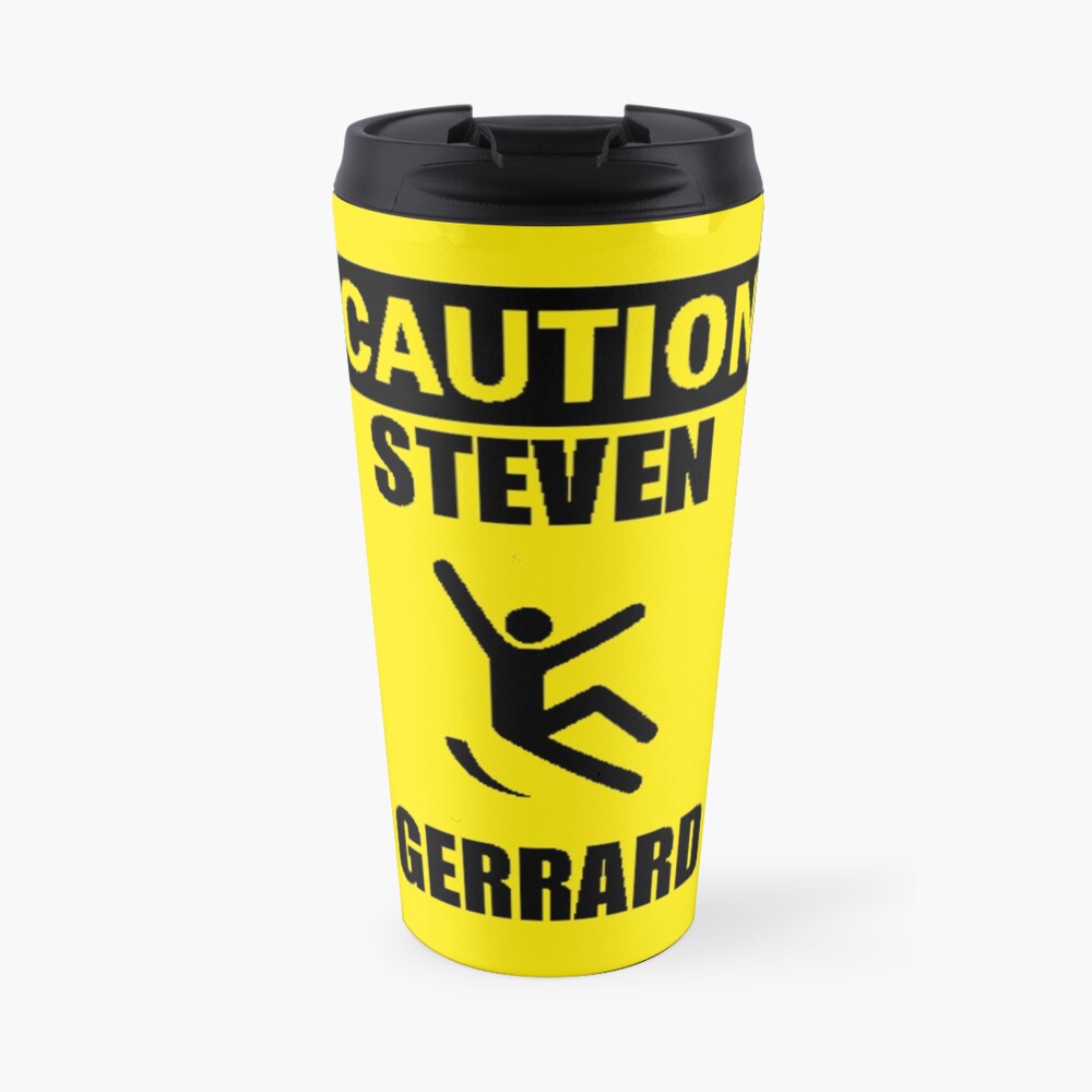 Caution: Steven Gerrard Travel Mug
