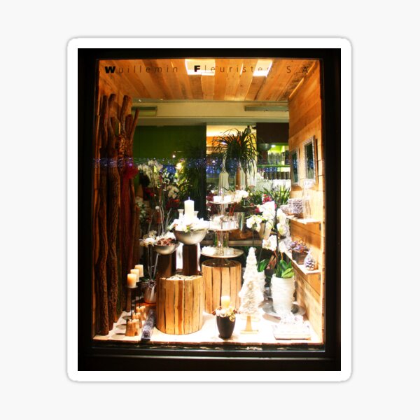 "Florist's Window. Montreux, Switzerland" Sticker by IgorPozdnyakov Redbubble