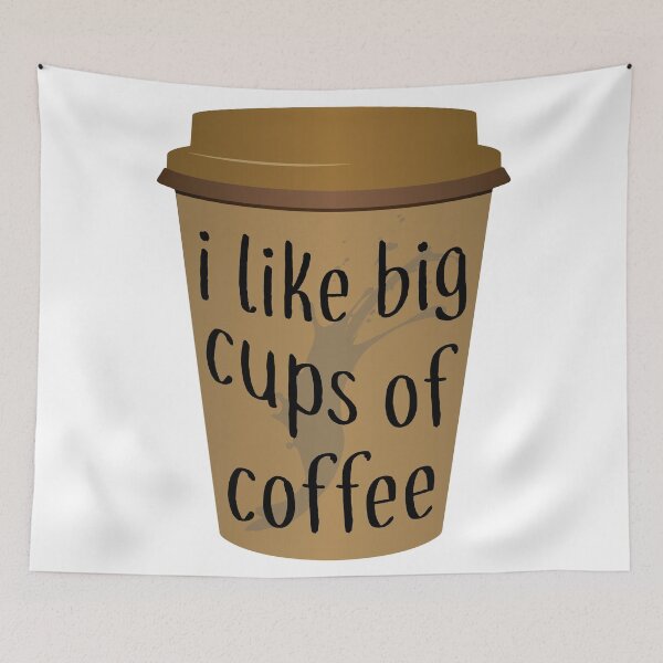 Item preview, Me gustan las tazas grandes de café. designed and sold by Melcu.