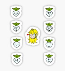 Super Smash Brother: Peach Turnip Variations Sticker