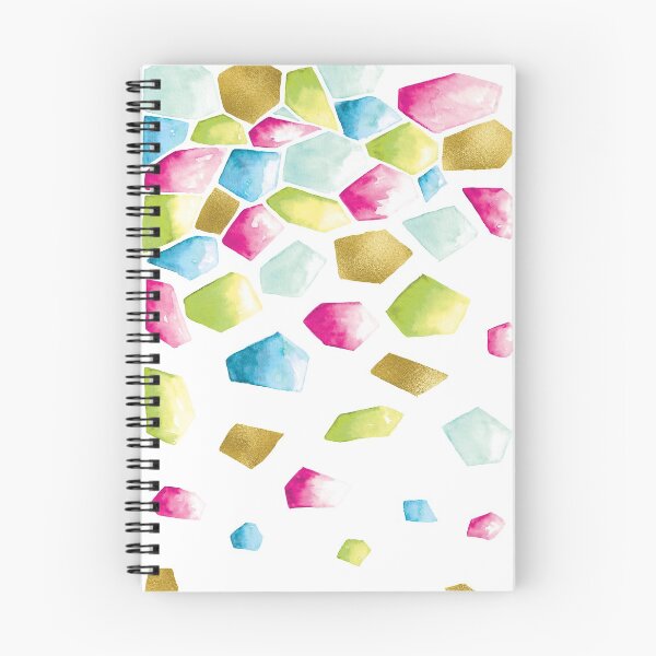 Item preview, Watercolour Crystals | Gold, Pink and Green designed and sold by RebeccaFlaherty.
